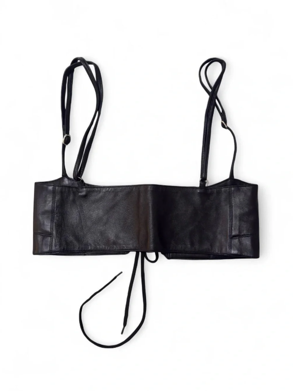 Leather Corset Belt with Straps